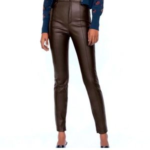 Zara Faux Leather leggings